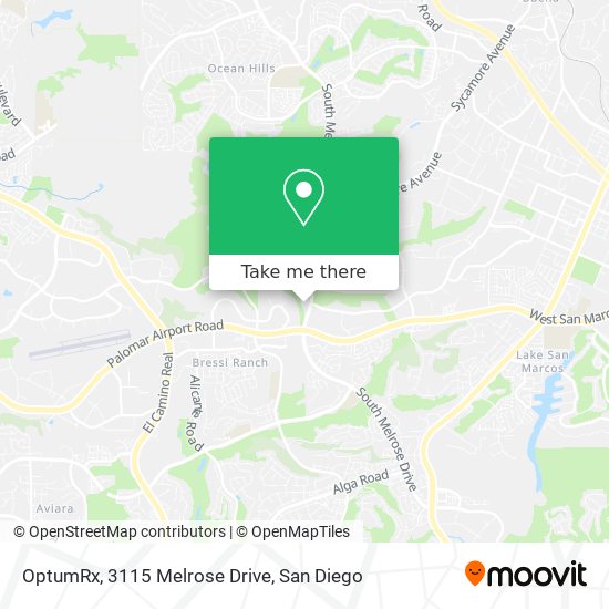 Mapa de OptumRx, 3115 Melrose Drive