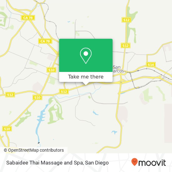 Mapa de Sabaidee Thai Massage and Spa