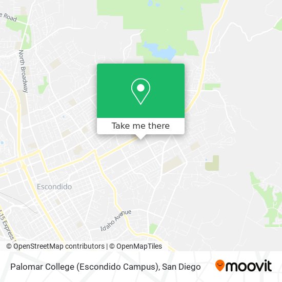 Mapa de Palomar College (Escondido Campus)