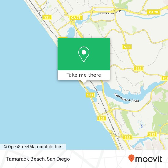 Tamarack Beach map