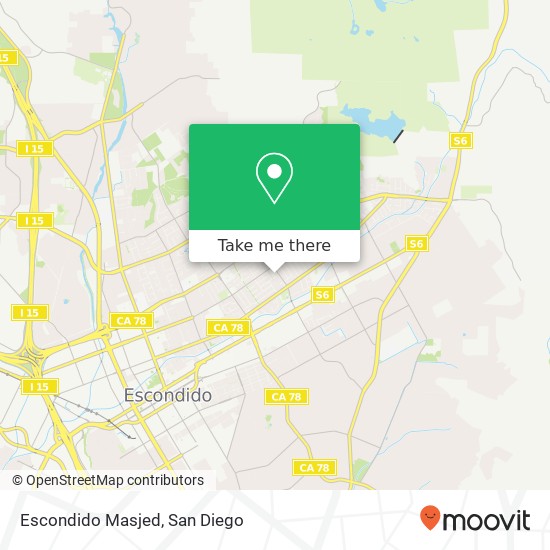 Escondido Masjed map