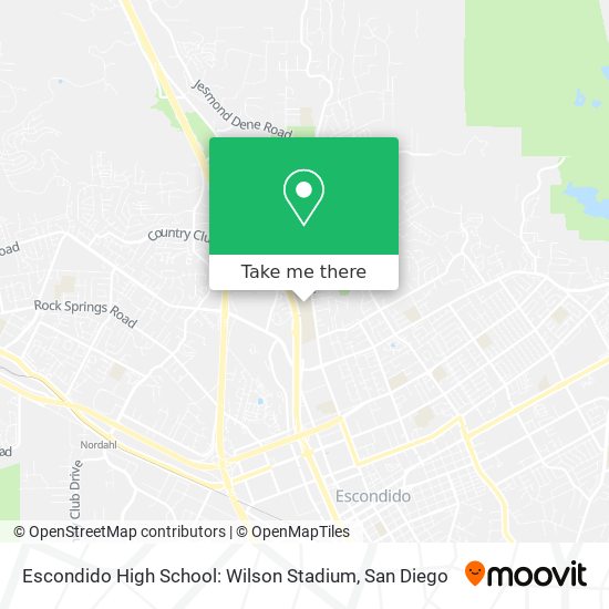 Escondido High School: Wilson Stadium map