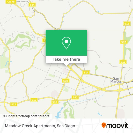 Mapa de Meadow Creek Apartments