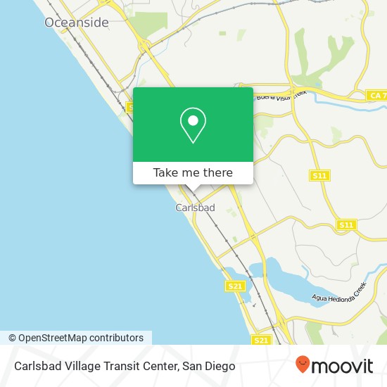 Mapa de Carlsbad Village Transit Center