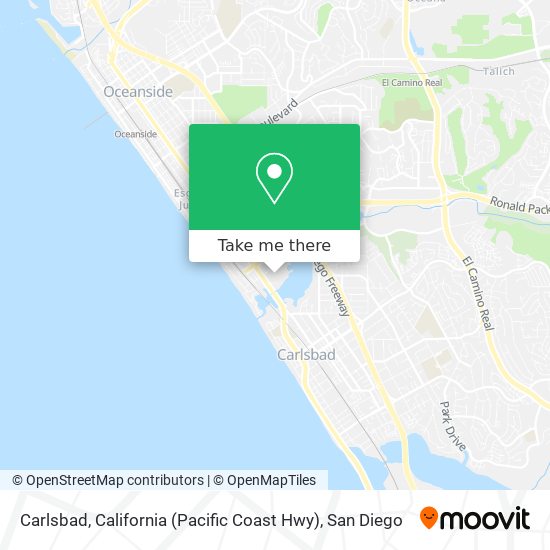 Carlsbad, California (Pacific Coast Hwy) map