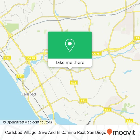 Mapa de Carlsbad Village Drive And El Camino Real