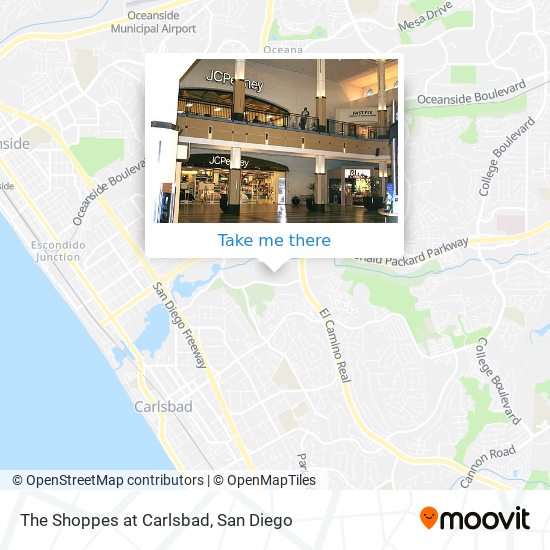 The Shoppes at Carlsbad map