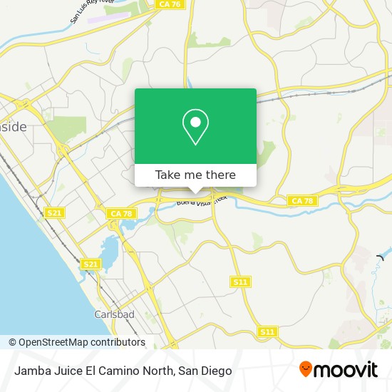 Jamba Juice El Camino North map