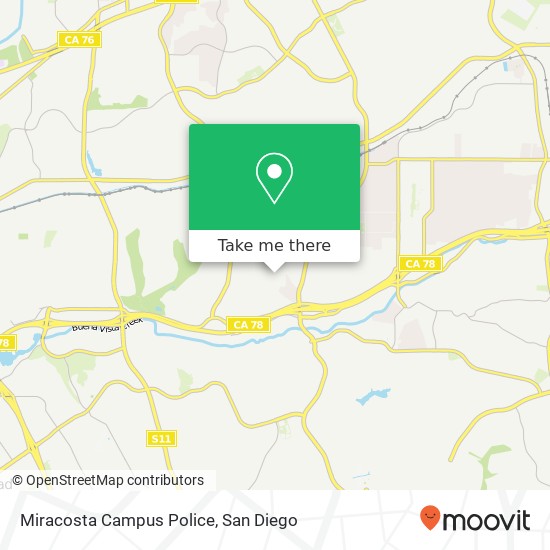 Mapa de Miracosta Campus Police