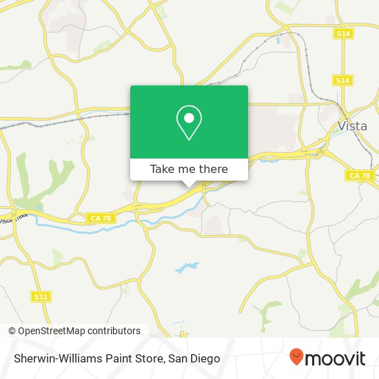 Mapa de Sherwin-Williams Paint Store