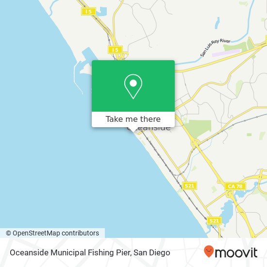 Mapa de Oceanside Municipal Fishing Pier