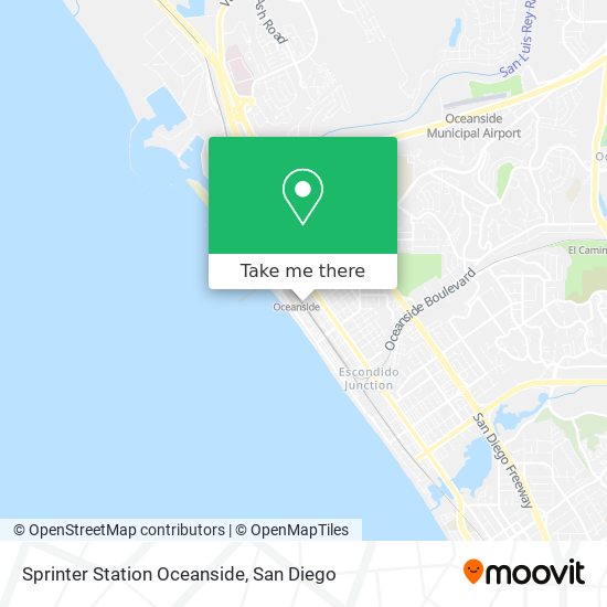 Sprinter Station Oceanside map