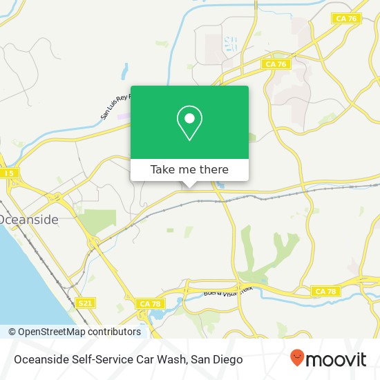 Mapa de Oceanside Self-Service Car Wash