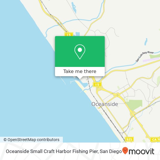 Mapa de Oceanside Small Craft Harbor Fishing Pier