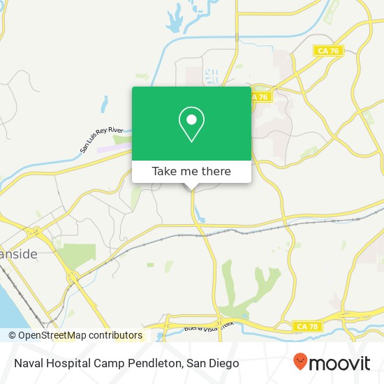 Mapa de Naval Hospital Camp Pendleton