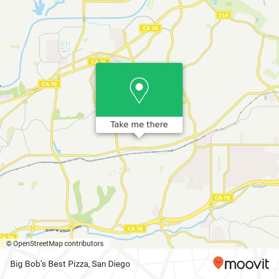 Mapa de Big Bob's Best Pizza