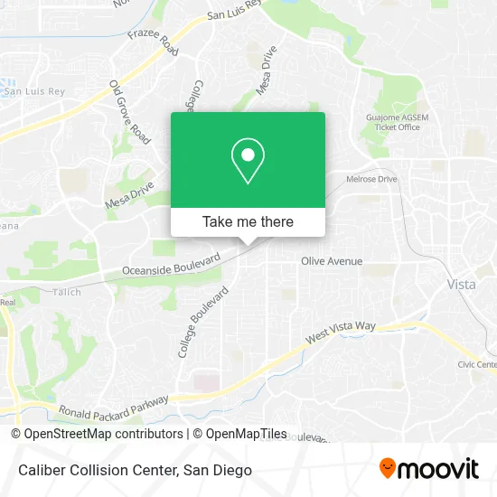Caliber Collision Center map