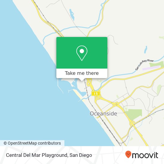 Mapa de Central Del Mar Playground