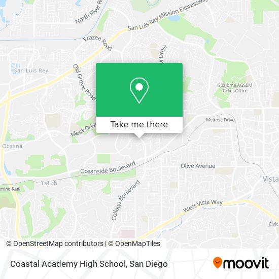 Mapa de Coastal Academy High School