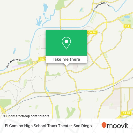 Mapa de El Camino High School Truax Theater