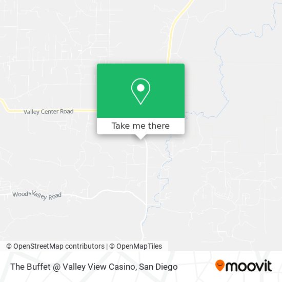 Mapa de The Buffet @ Valley View Casino