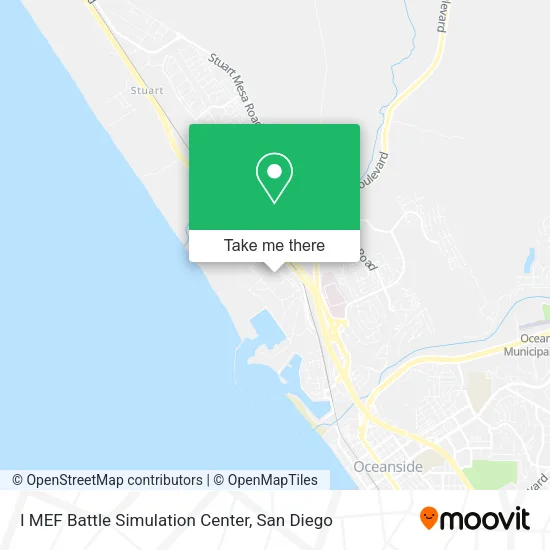 Mapa de I MEF Battle Simulation Center