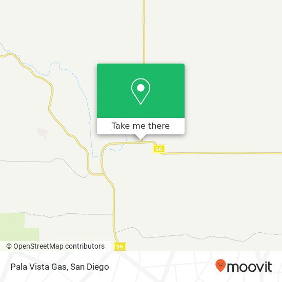 Pala Vista Gas map