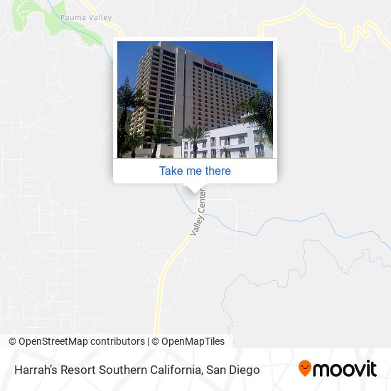 Mapa de Harrah’s Resort Southern California
