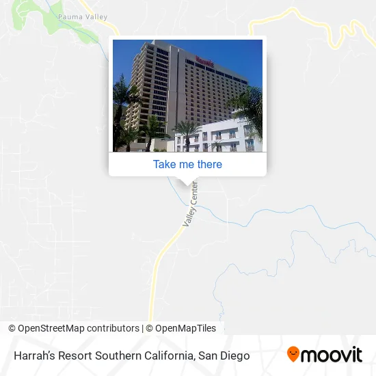 Harrah’s Resort Southern California map
