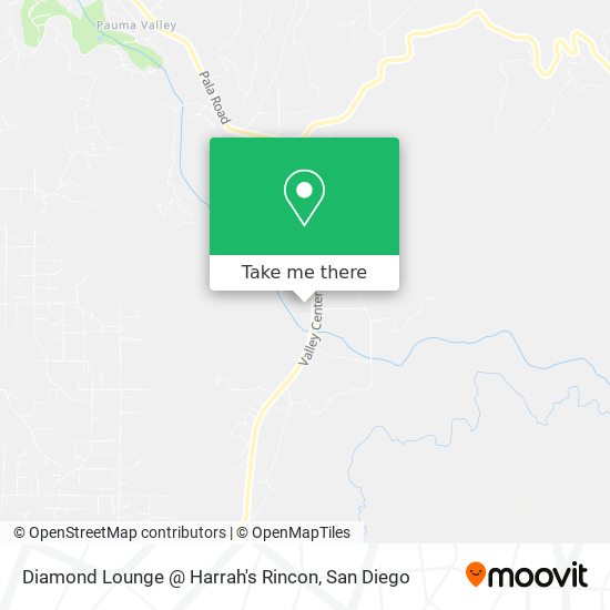Mapa de Diamond Lounge @ Harrah's Rincon
