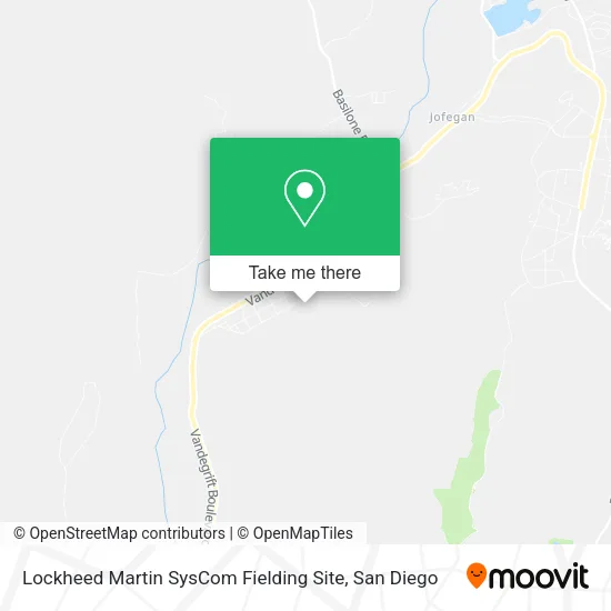 Mapa de Lockheed Martin SysCom Fielding Site