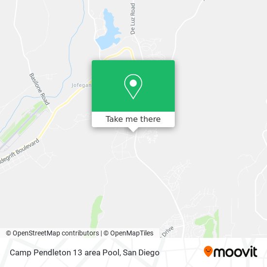 Mapa de Camp Pendleton 13 area Pool