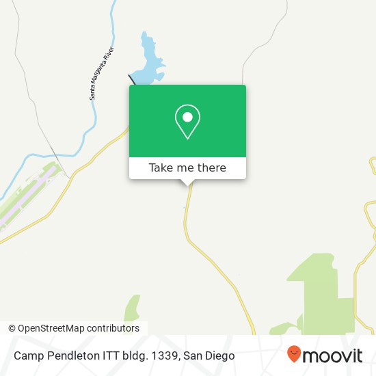 Mapa de Camp Pendleton ITT bldg. 1339