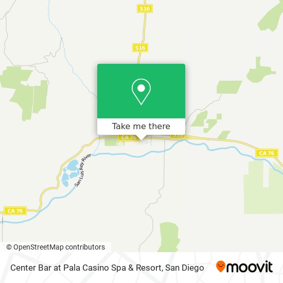 Mapa de Center Bar at Pala Casino Spa & Resort