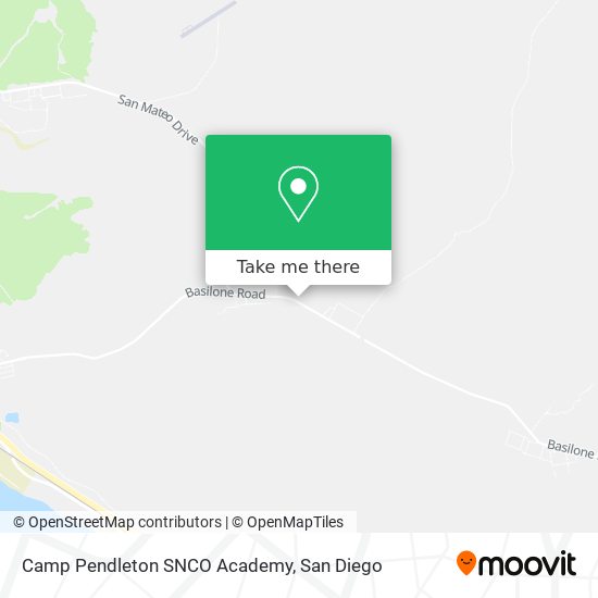 Camp Pendleton SNCO Academy map