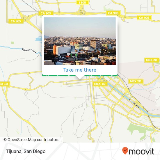 Mapa de Tijuana