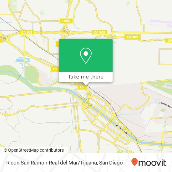 Mapa de Ricon San Ramon-Real del Mar / Tijuana