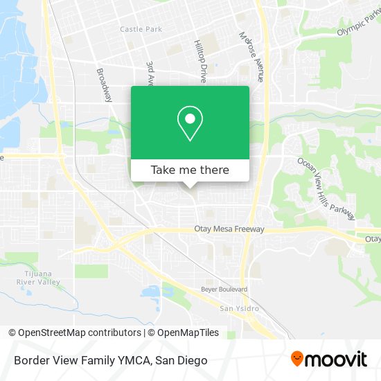 Border View Family YMCA map