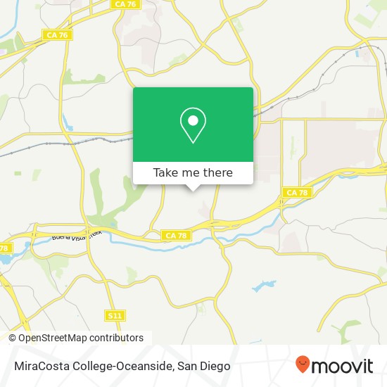 Mapa de MiraCosta College-Oceanside