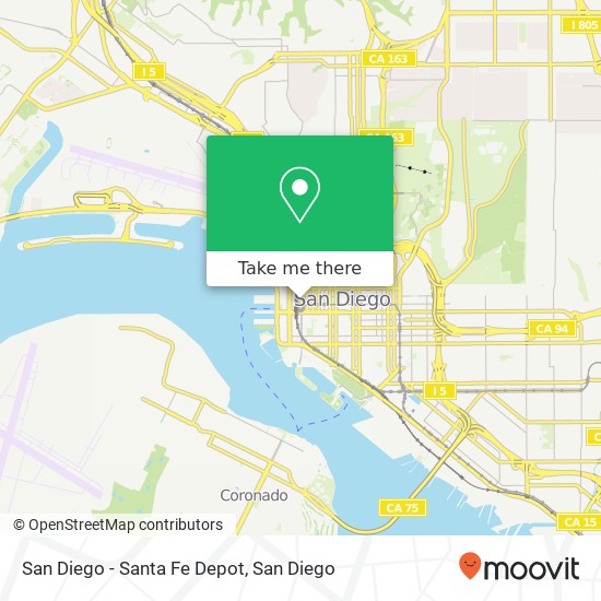 San Diego - Santa Fe Depot map