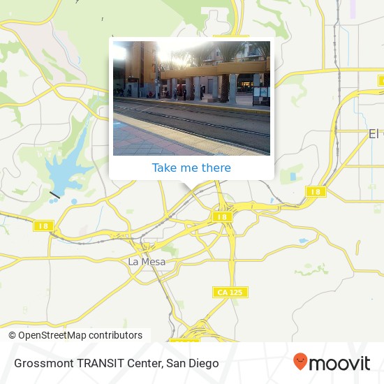 Grossmont TRANSIT Center map