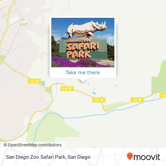Mapa de San Diego Zoo Safari Park