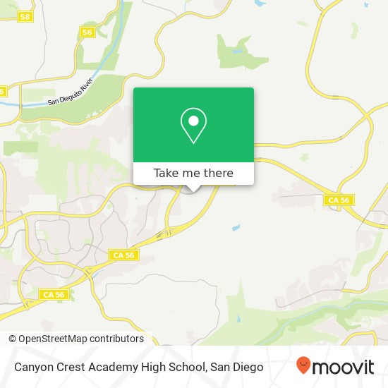 Mapa de Canyon Crest Academy High School