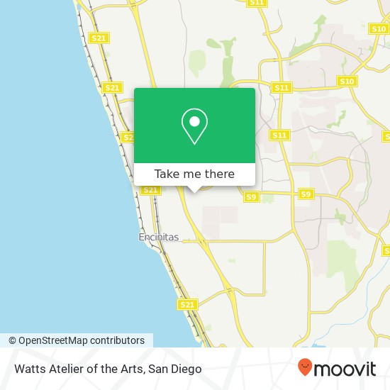 Watts Atelier of the Arts map