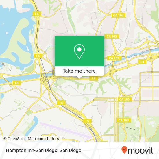 Mapa de Hampton Inn-San Diego