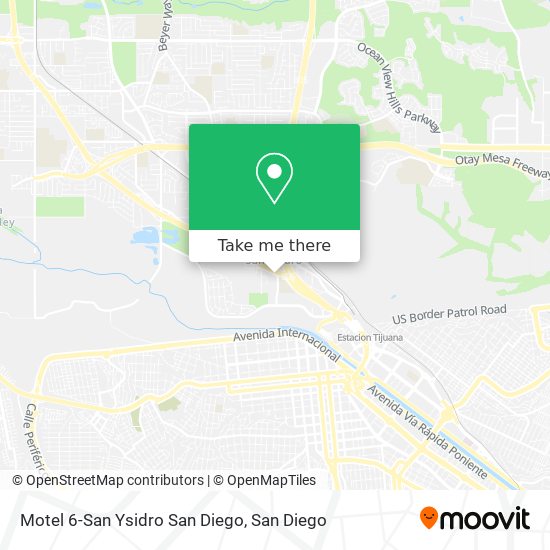 Motel 6-San Ysidro San Diego map