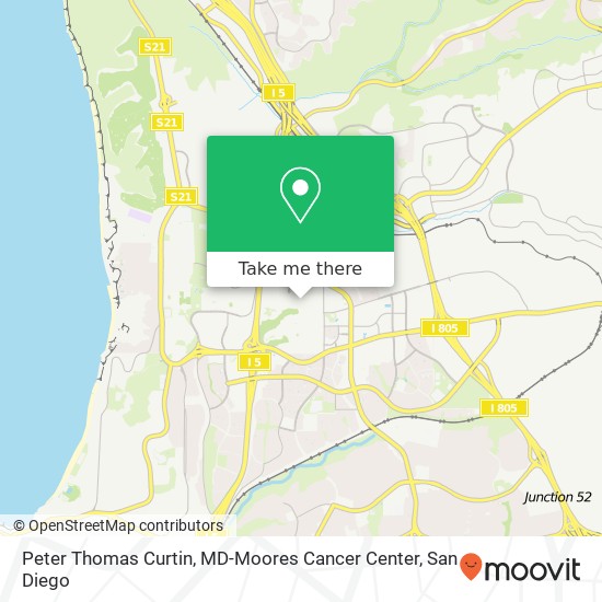 Peter Thomas Curtin, MD-Moores Cancer Center map