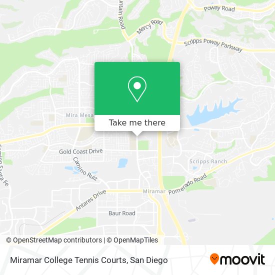 Miramar College Tennis Courts map