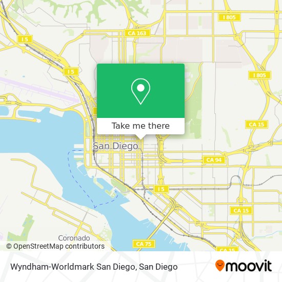 Mapa de Wyndham-Worldmark San Diego