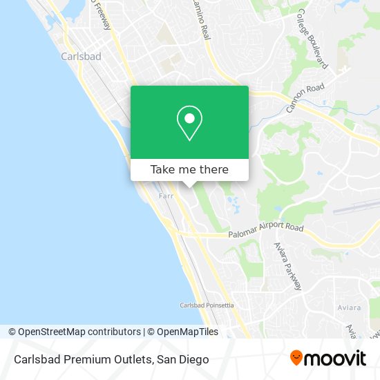 Mapa de Carlsbad Premium Outlets